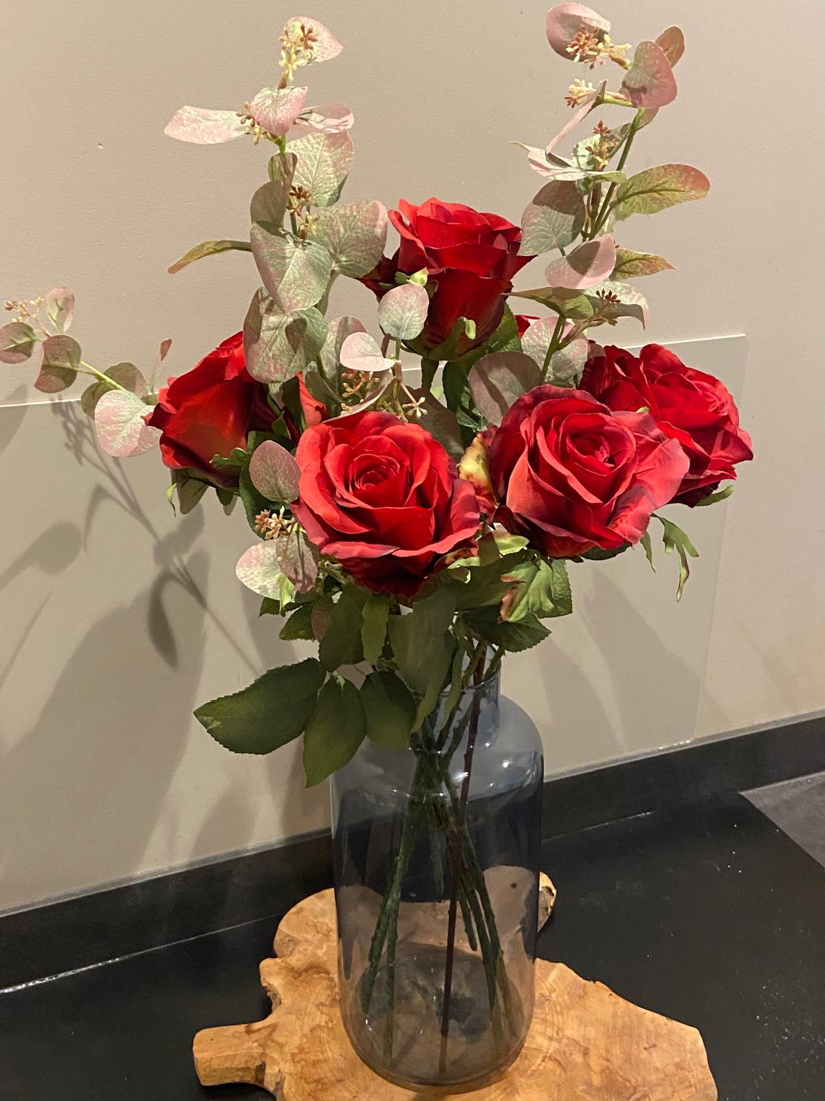 Zijden Boeket Red Romance