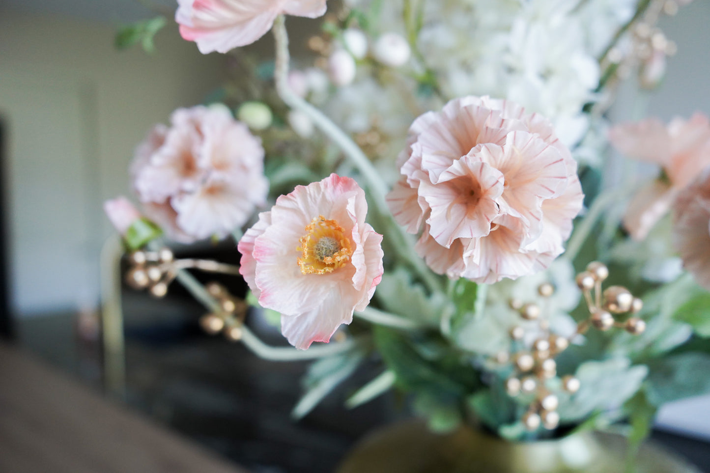 Zijdenboeket Silky Blush