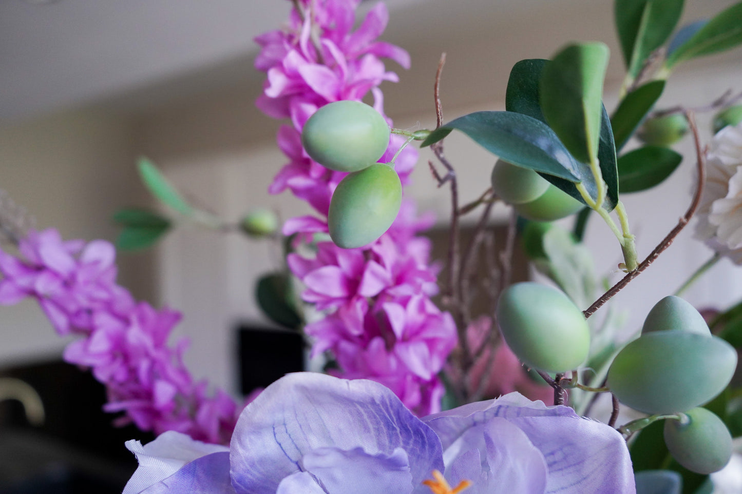 Zijdenboeket Silky Purple Bomb