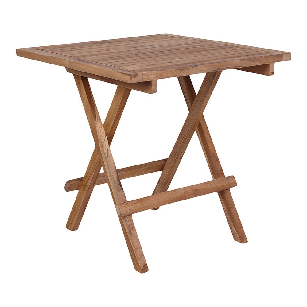 Bilbao Bijzettafel - Natuurlijk, Teak, 50x50x50 cm