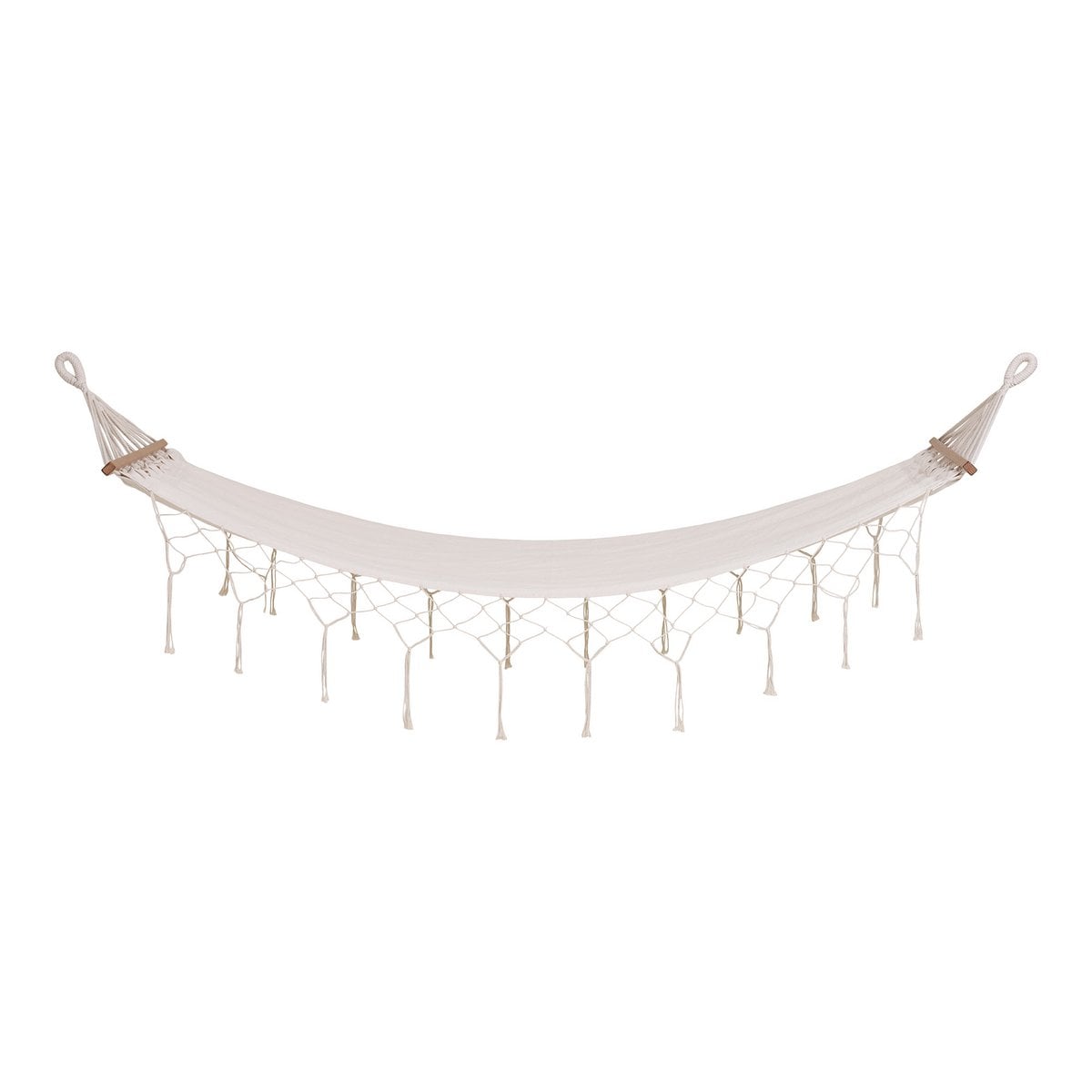 Edessa hangmat - gebroken wit, polyester/katoen/lariks