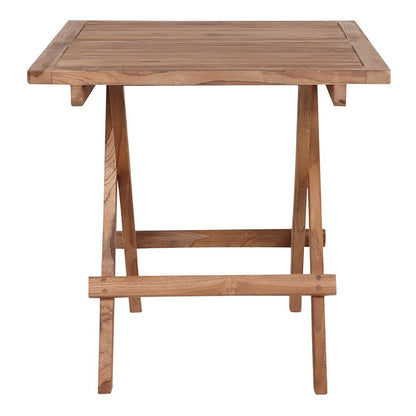 Bilbao Bijzettafel - Natuurlijk, Teak, 50x50x50 cm