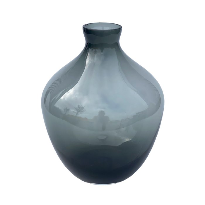 Zijden Boeket Autumn Pure inclusief Vaas  Traun Grey Ø23,5 cm
