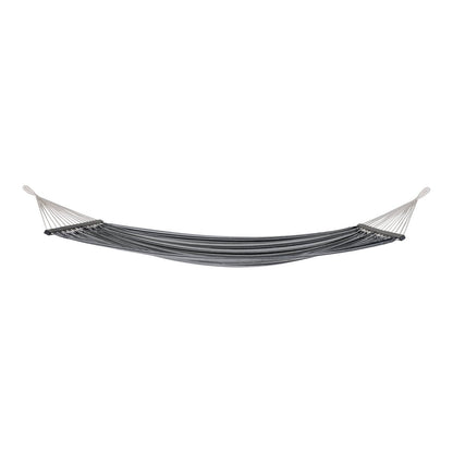 Lamia Hangmat - Hangmat, polyester/katoen, lariks, zwart/grijs/wit