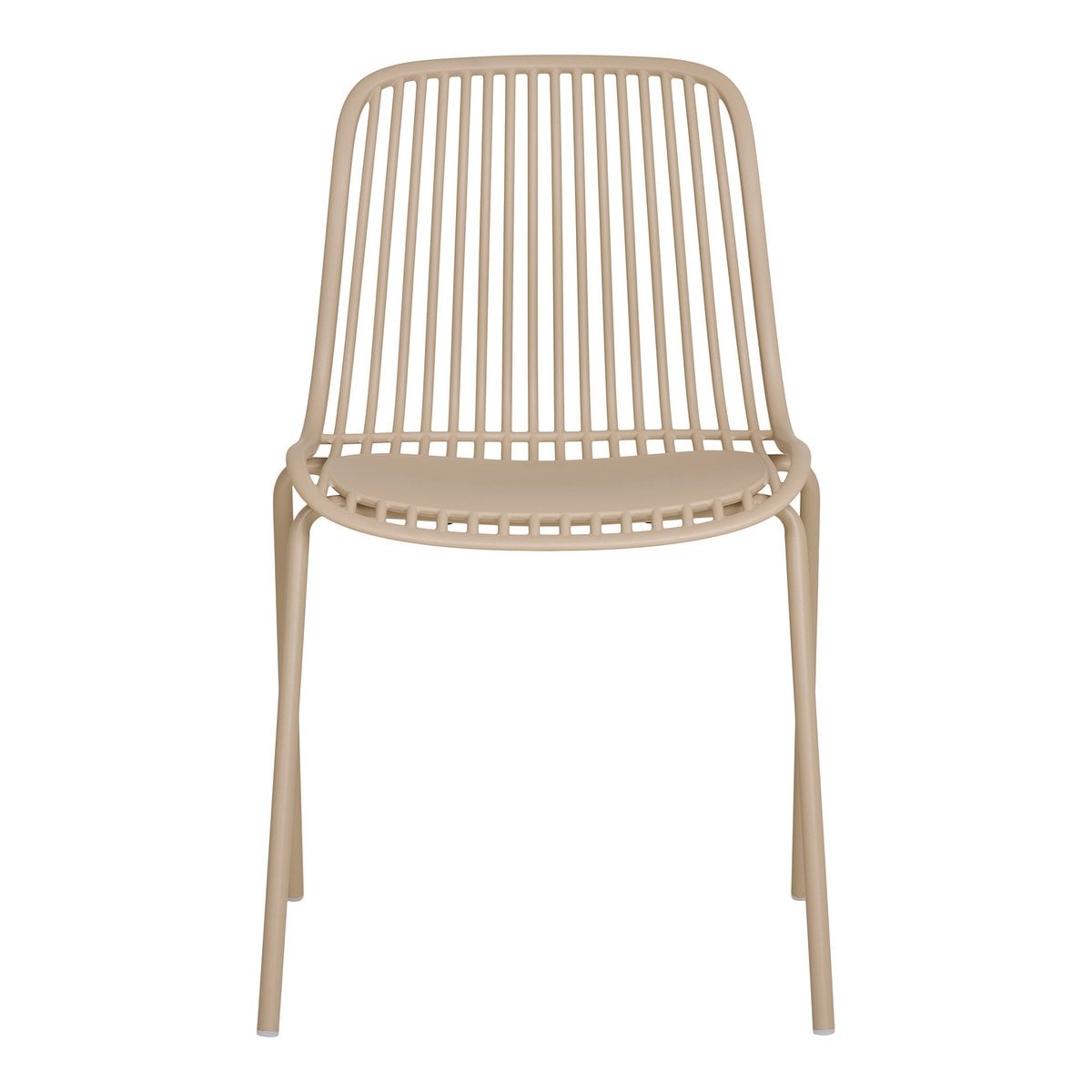 Branson Garden stoel - zand, stapelbaar, 55x46,5x82 cm - set van 4