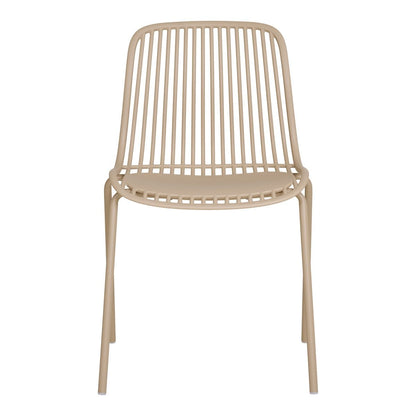 Branson Garden stoel - zand, stapelbaar, 55x46,5x82 cm - set van 4