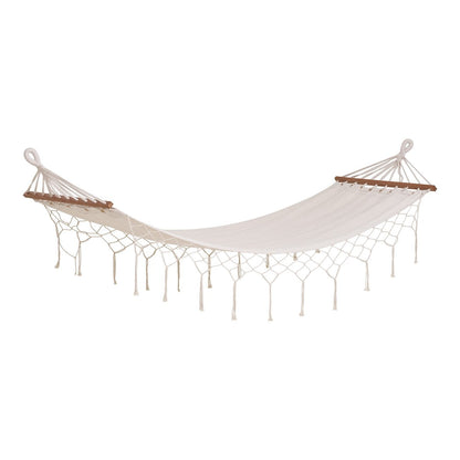 Edessa hangmat - gebroken wit, polyester/katoen/lariks
