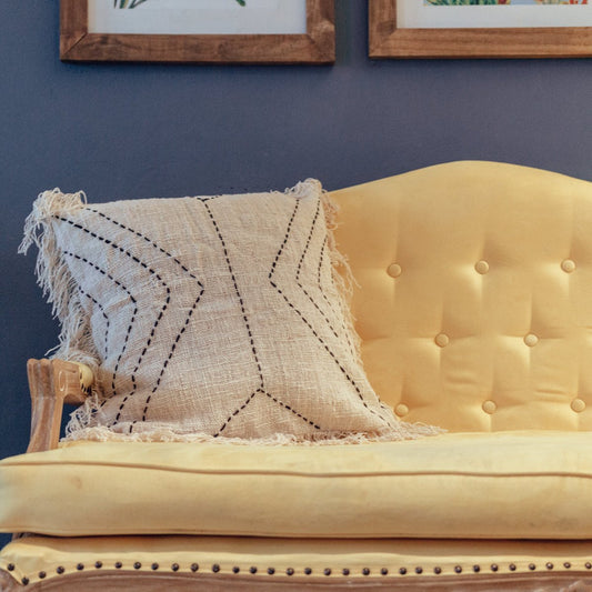 Kussenhoes 40x40/50x50 cm | Decoratief Kussen | Bankkussen FLORES Gemaakt van Katoen