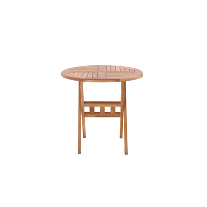 Tuintafel, 80 cm rond, teak