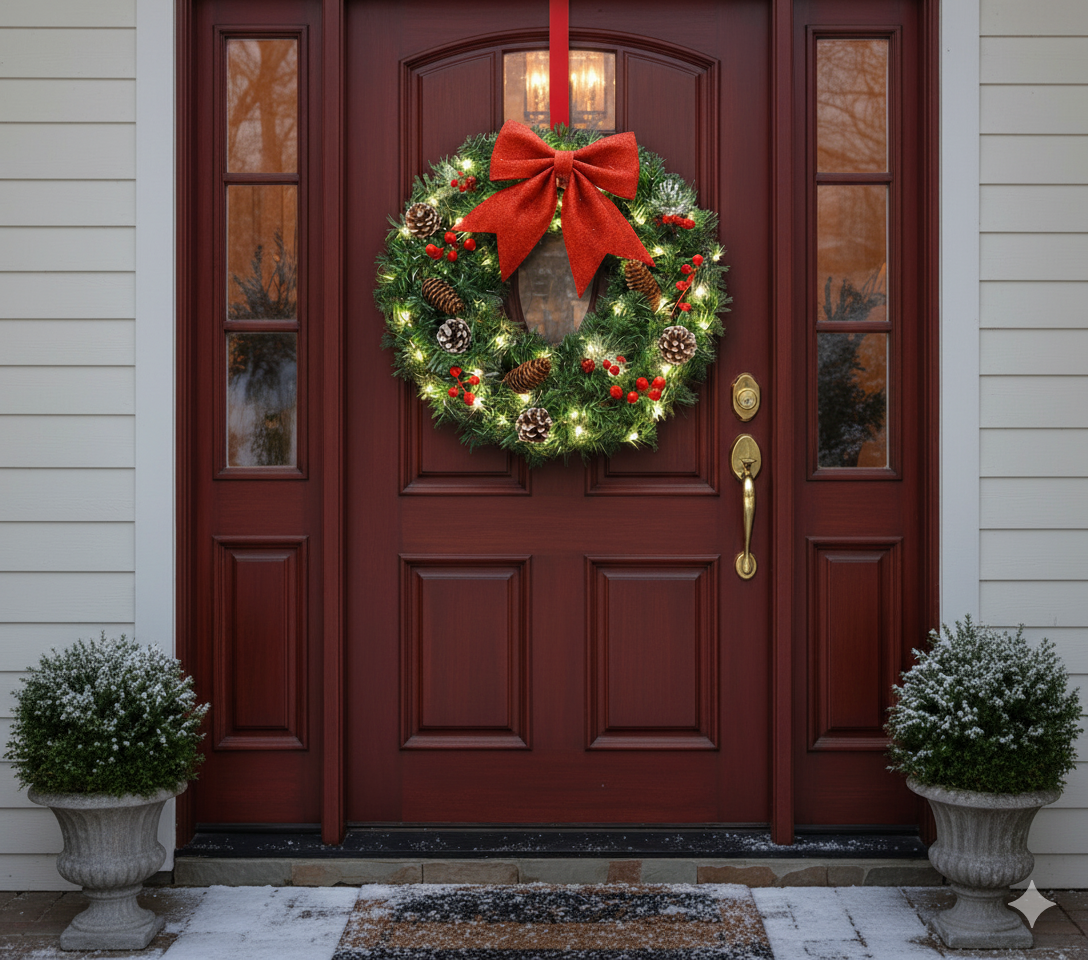 Kerst Krans met verlichting