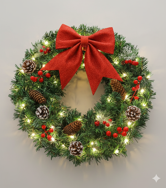 Kerst Krans met verlichting