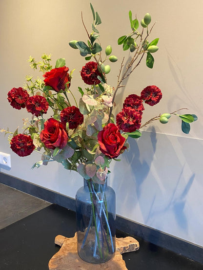 Zijden Boeket Velvet Red