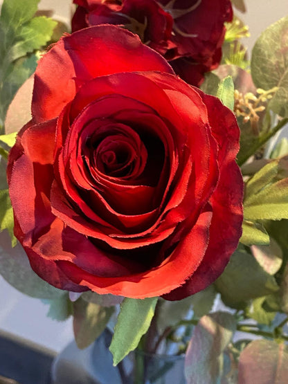 Zijden Boeket Velvet Red