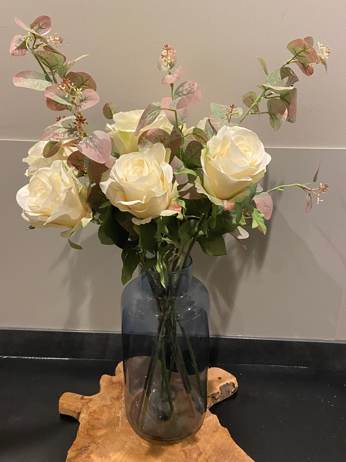 Zijden Boeket Pure  Ivory: