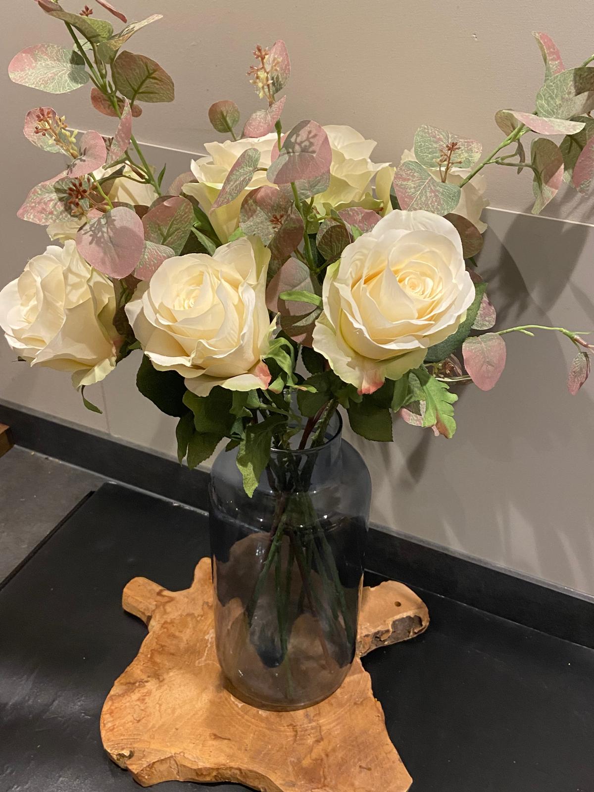 Zijden Boeket Pure  Ivory: