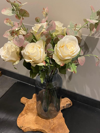 Zijden Boeket Pure  Ivory: