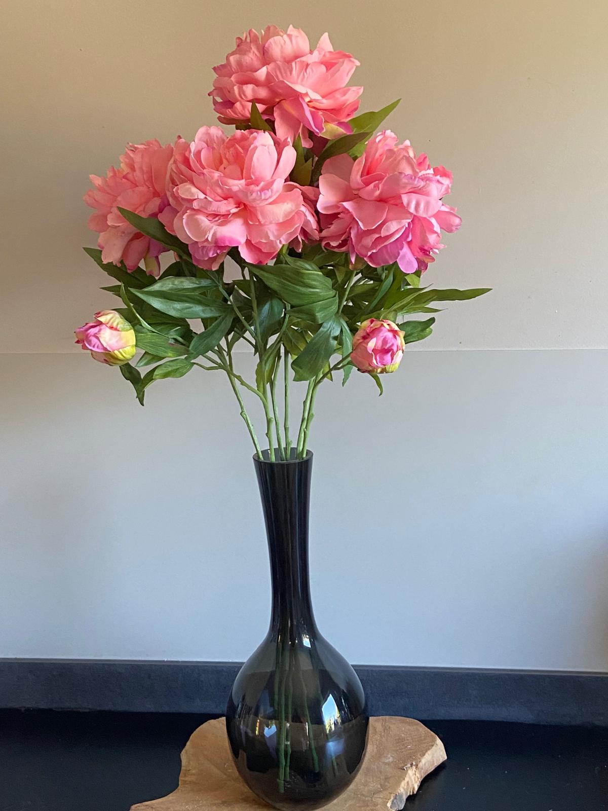 Pioenroos  1 bloem 65 cm