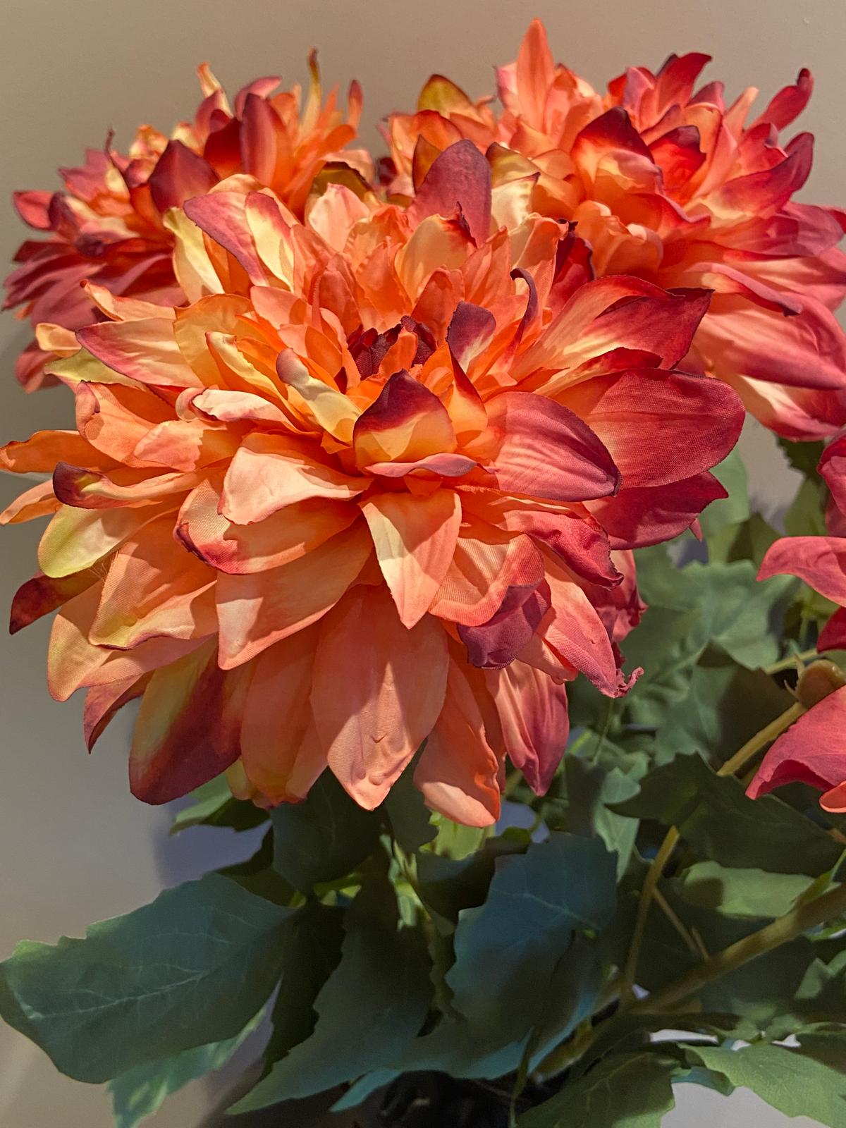 Zijden Dahlia 63 cm
