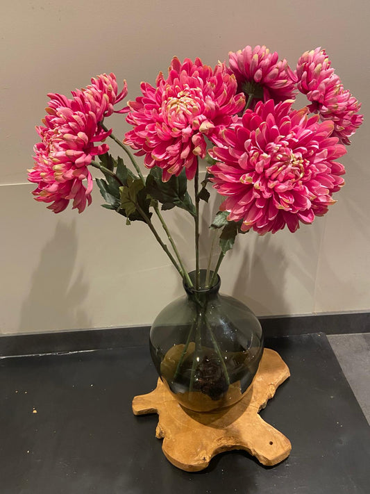 Zijden Bol Chrystant 65 cm