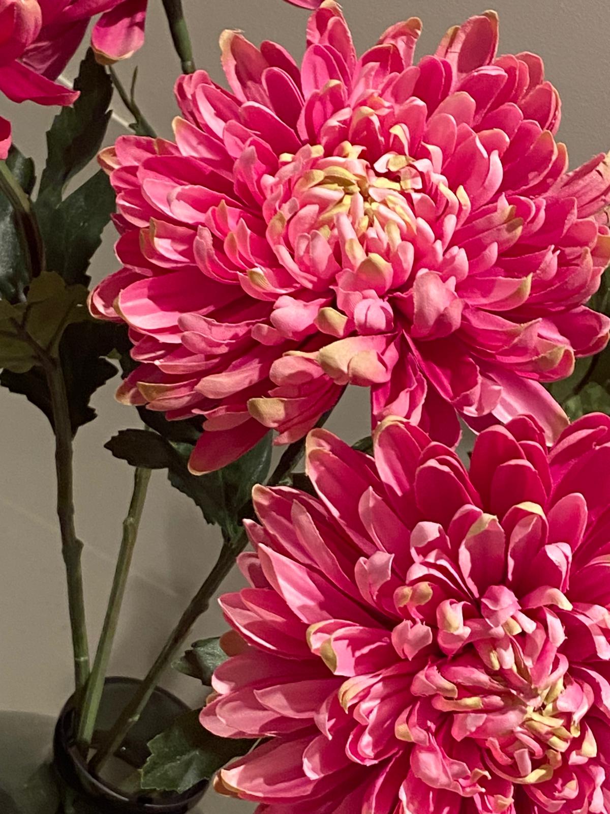 Zijden Bol Chrystant 65 cm