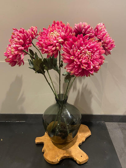 Zijden Bol Chrystant 65 cm