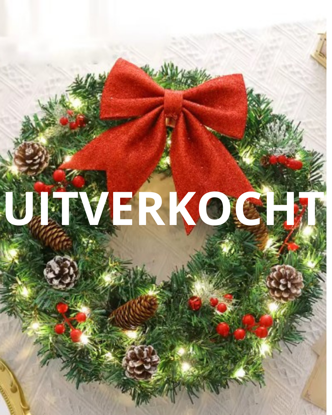 Kerst Krans met verlichting