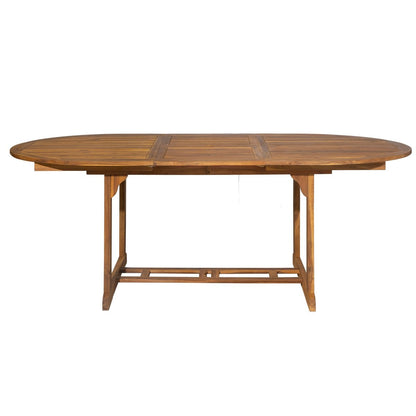 Tuintafel 150/200x100 cm ovaal, uitschuifbaar