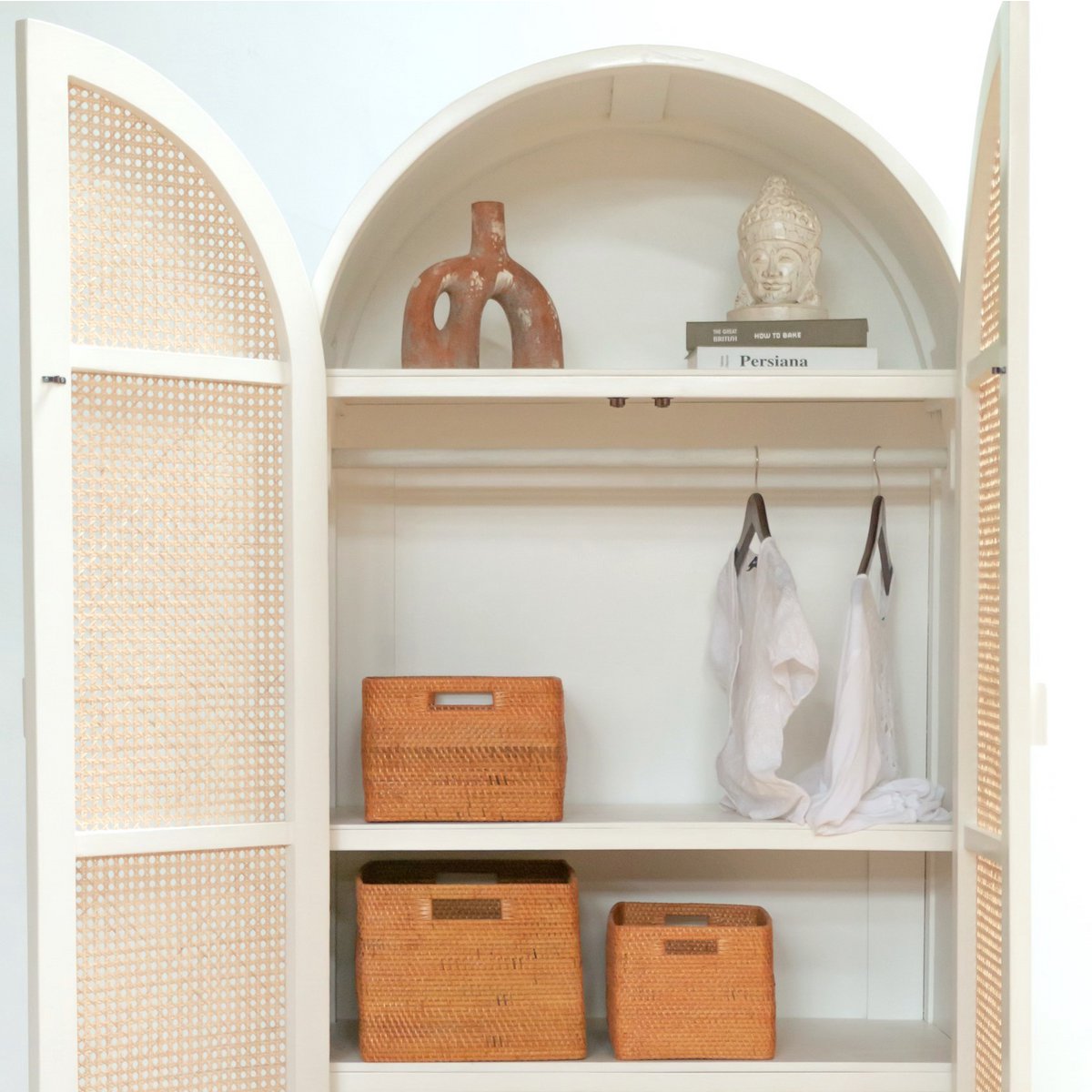 Plankmand gemaakt van rotan.  Krantenmand Opbergmand Bruin Handgeweven decoratieve mand WARSA (3 maten)
