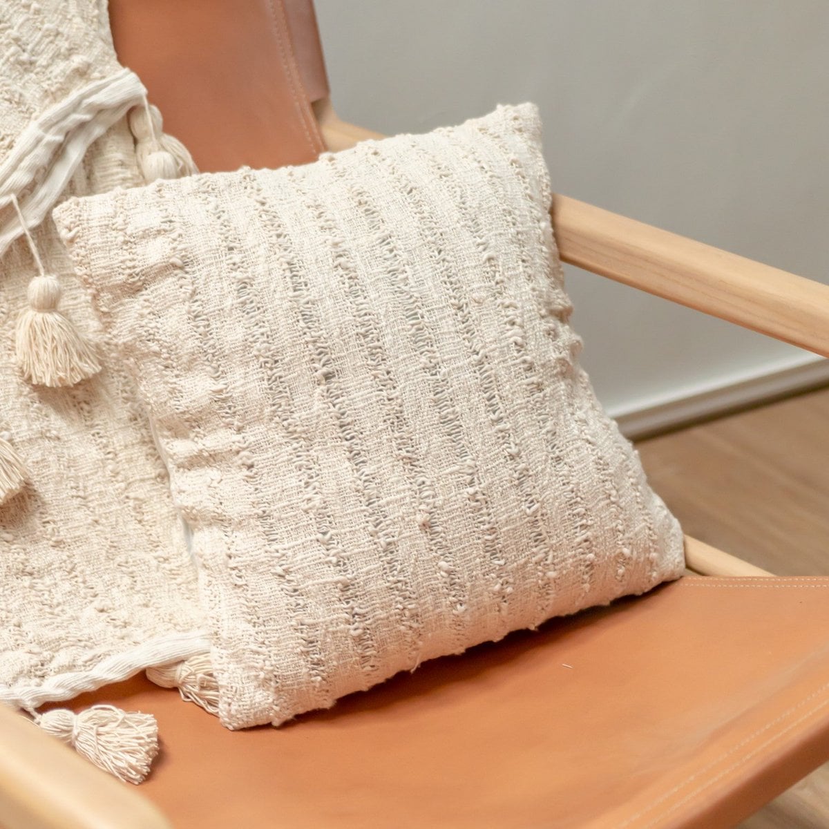 Kussenhoes 40x40 cm of 50x50 cm Handgeweven | Decoratief Kussen | Bankkussen RAHAYU Gemaakt van Katoen